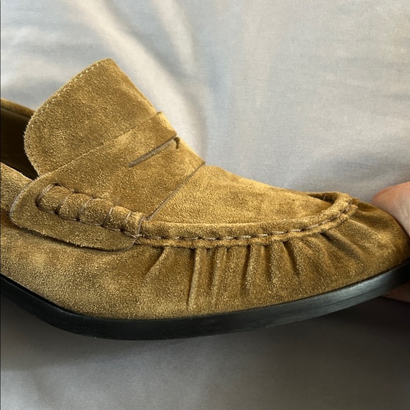 Massimo Dutti Women’s  Split Leather Brown Suede  Loafers - Picture 11 of 11